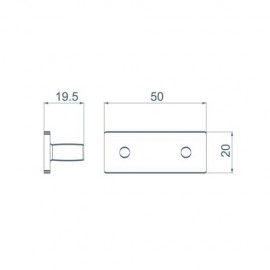 S1201A  Inox pivo p/ Dobradiça superior Safira  