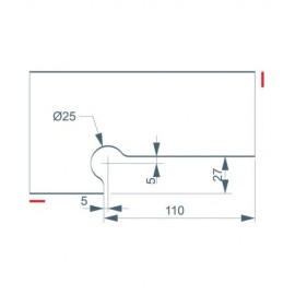 S1203 Suporte p/ Bandeira Safira  